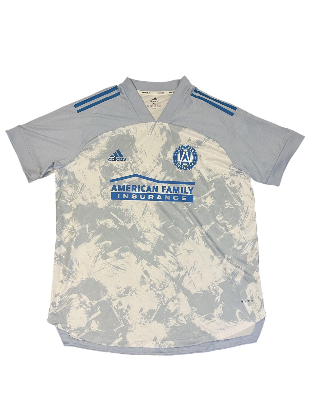 Atlanta United FC Jersey Mens XL Blue White Soccer Adidas Primeblue MLS